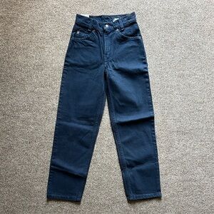 NWT Vintage 90s Levi’s 550 Relaxed Fit Orange Tab USA Made Blue Jeans Youth 11